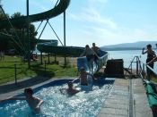 Boys on Water Slide